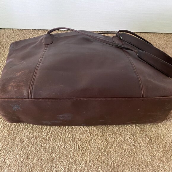 Vintage Coach Leather Tote Bag - Picture 3 of 5